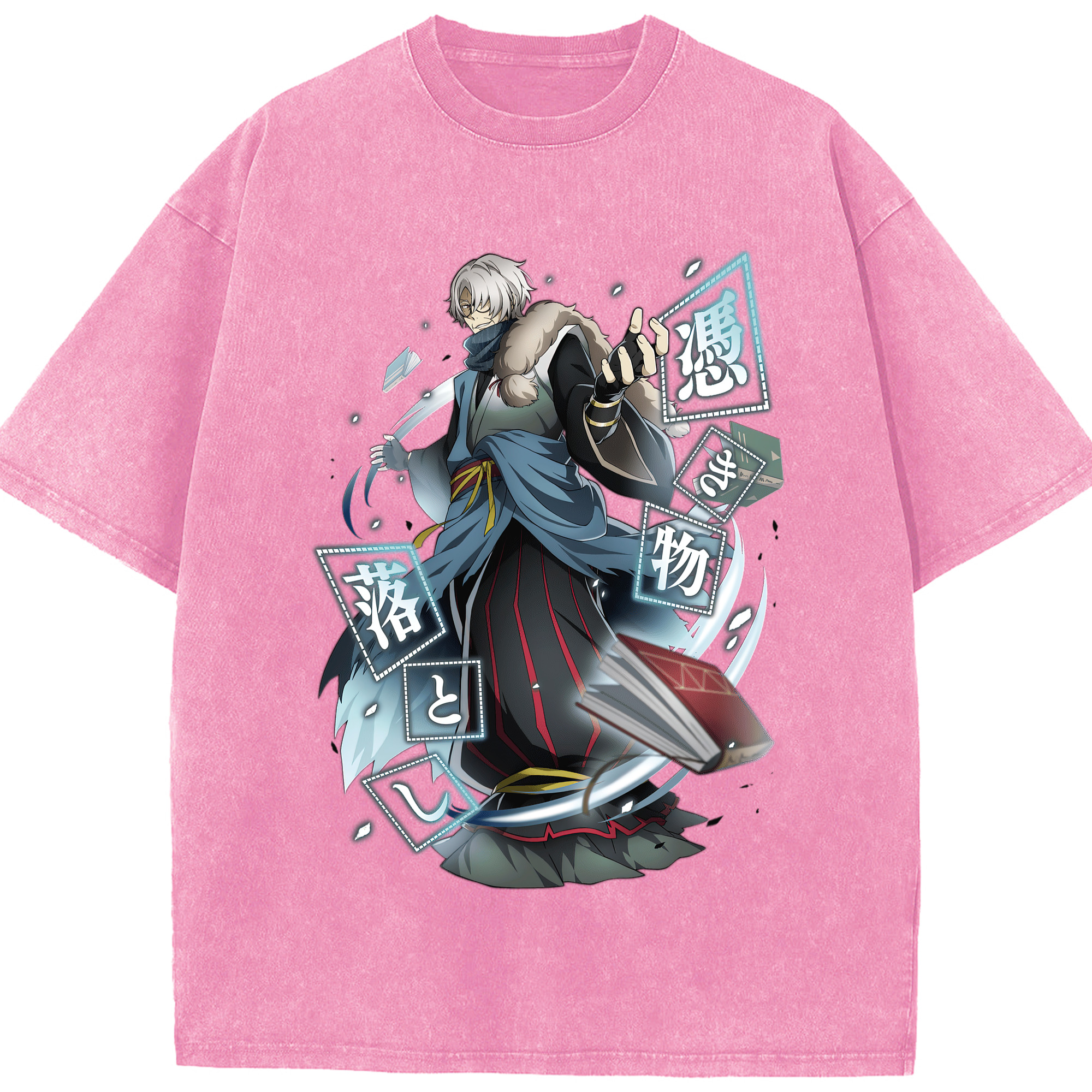 （画像用） 文豪ストレイドッグス Bungo Stray Dogs 綿100% ヴィンテージ風 半袖Tシャツ（フロントプリント）